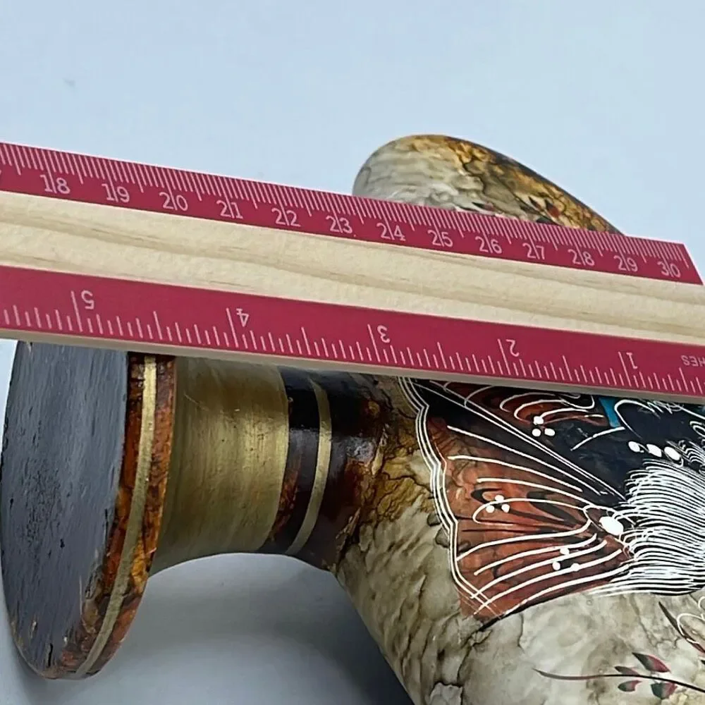 Vintage Handmade Greek ceramic napkin holder.